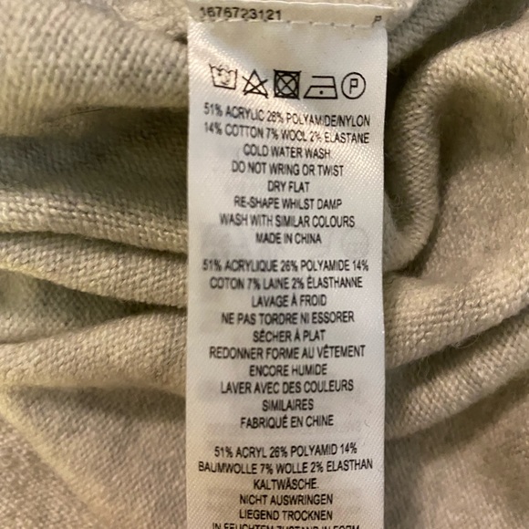 French connection grey cold shoulder tunic top - Picture 7 of 7